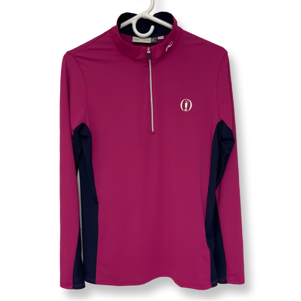 KJUS Sport Fit Half Zip Pullover UPF 50+ Women’s L Pink